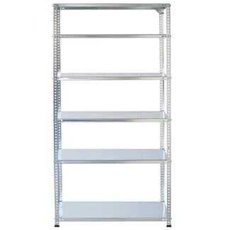Schraubregal aus Metall 250x60x30cm 6 Böden - Hover