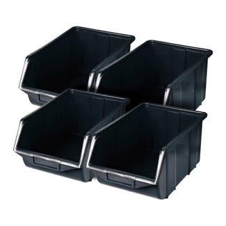 Ablagefächer aus Kunststoff - 4er Pack