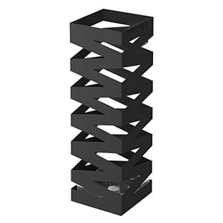 Schirmständer mit Wasserschale, Haken, quadratisch, 49x15.5x15.5cm