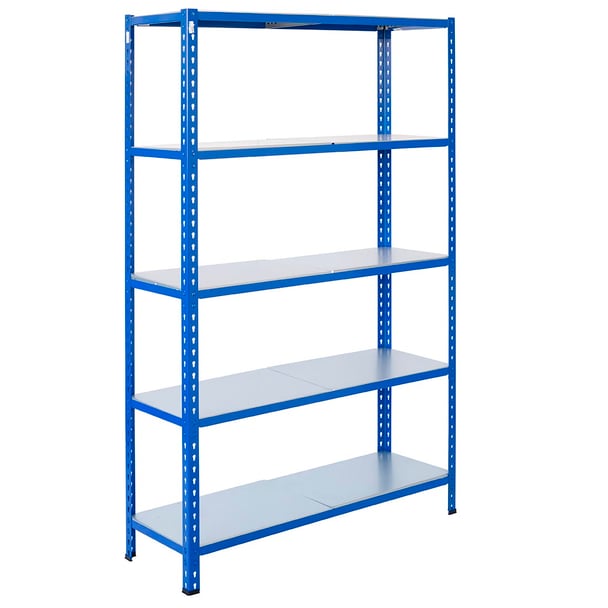 Steckregal aus Metall L Profil 200x120x40cm 5 Böden