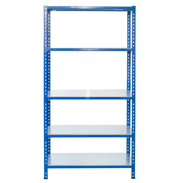 Steckregal aus Metall L Profil 250x100x30cm 5 Böden