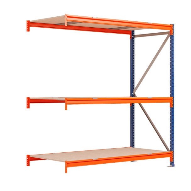 REGÁL LONGSPAN, Kovový regál přídavný modul 200x150x80cm, 3x DTD police, 1000kg na polici