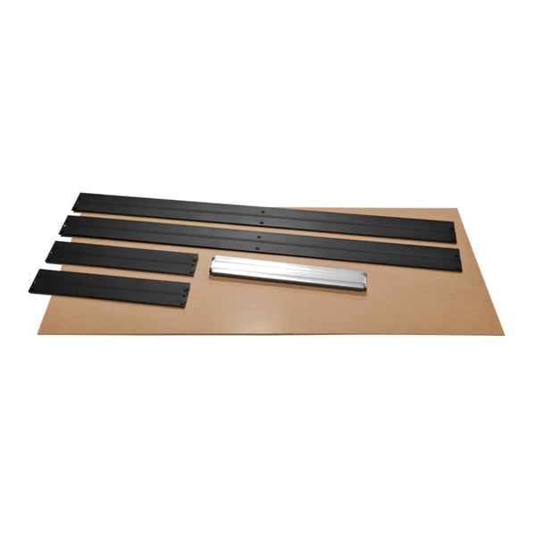 Schwerlastregal RIVET HDF Zusatzboden 120x45 cm, anthrazitgrau