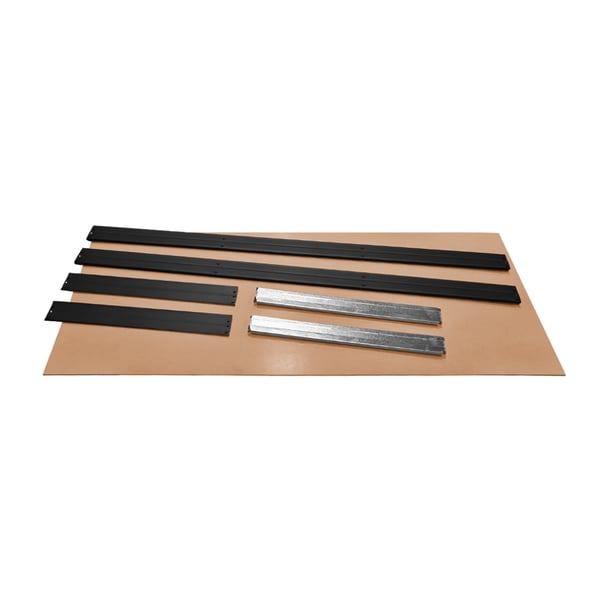 Extra HDF polica pre kovový regál RIVET, 150x60 cm, antracitová farba