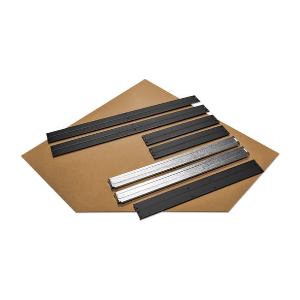 Extra HDF polica pre rohový kovový regál RIVET, 90x45x64,5 cm, zinok