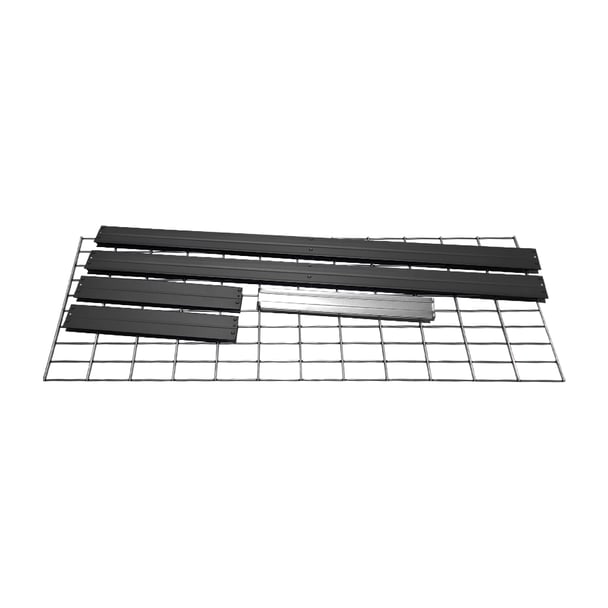 Extra police pro kovový regál RIVET se síťovou drátěnou policí, 120x45 cm