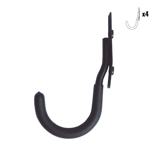 4x Haken für Metallregal RIVET SET 