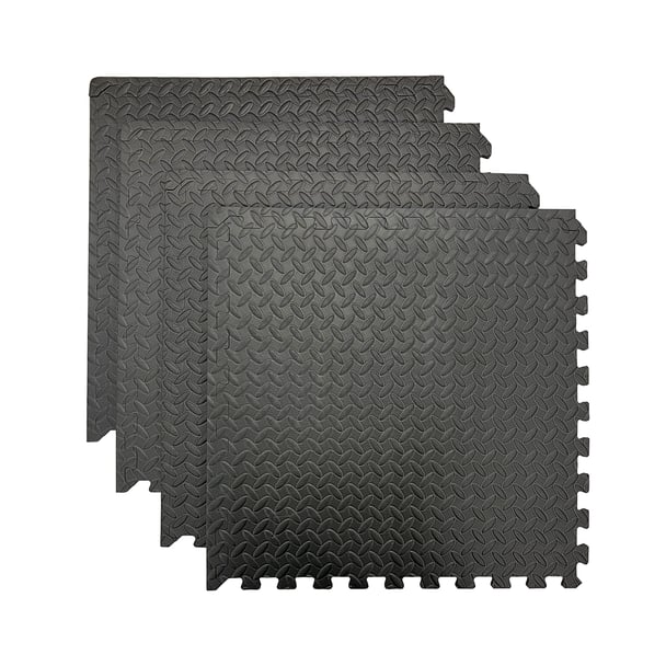 Gummimatte 61x61cm im 6er Set, Bodenmatte, Bodenschutzmatte