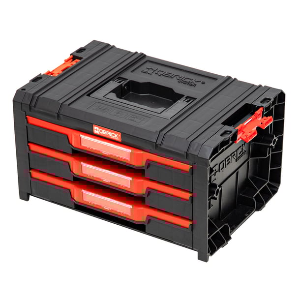 Kufrík na náradie Qbrick System PRO s 3 zásuvkami