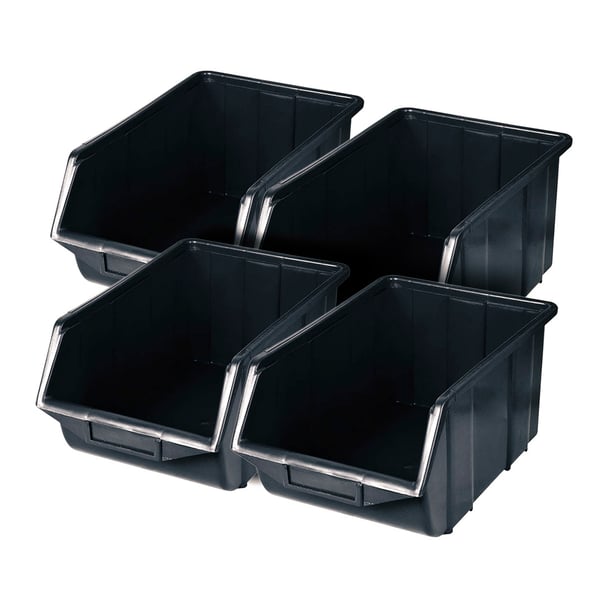 Ablagefächer aus Kunststoff - 4er Pack