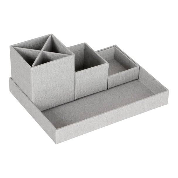 Schreibtisch Organizer aus recycelten Faserkarton LENA 11x18x23 cm