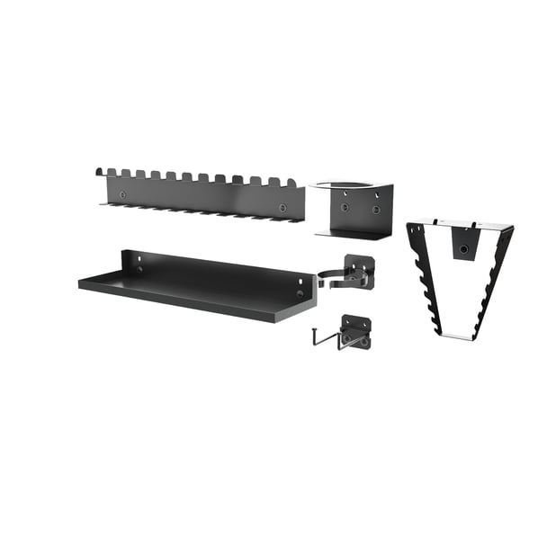 Stecktafel Zubehör, Lochwandhaken, mit Dosenhalter, Ablagefach, Organizern, Doppelhaken & Werkzeugclips
