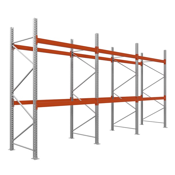 Palettenregal|Grundregal|400x185x110-3 Ebenen|3 felder