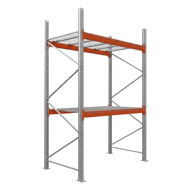 Palettenregale - Grundregal - 350 - 185 - 110 - 2 - 1000 - 1 - Wire mesh