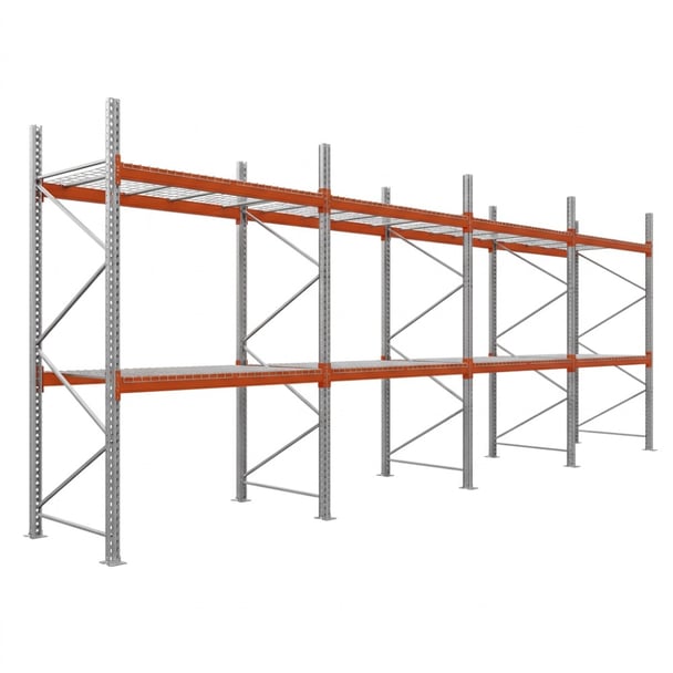 Palettenregale - Grundregal - 350 - 270 - 110 - 2 - 500 - 4 - Wire mesh