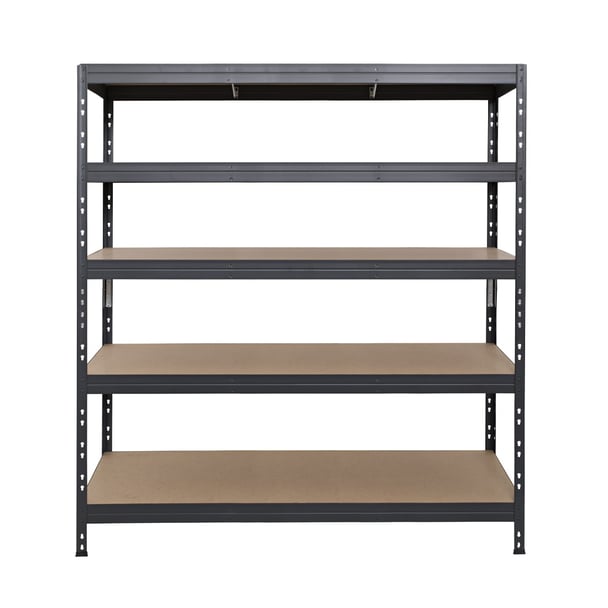 Schwerlastregal RIVET PRO 252x180x60 Spanplatte 7 Ebenen Anthrazitgrau