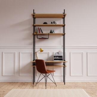 DECO Regalsystem: Schreibtisch mit Regal 185x85x52,5cm mit Zubehör - Hover