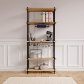 DECO Regalsystem: Standregal 185x85x35 cm mit Zubehör - Hover