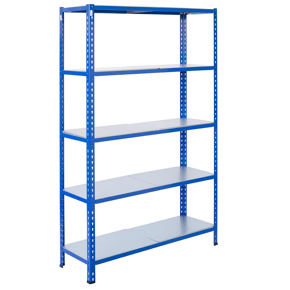 Steckregal aus Metall L Profil 200x120x30cm 5 Böden