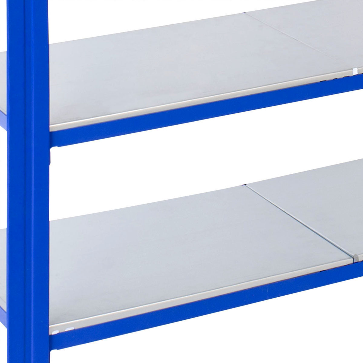 Zusatzmodul für Steckregal aus Metall T Profil 200x120x30cm 4 Böden