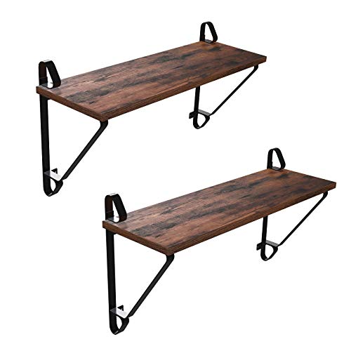 Wandregal Industrial, 2er Set, bis 15kg belastbar, 33x60x20cm