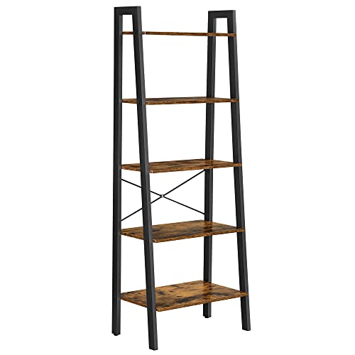 Leiterregal Industrie-Design, 5 Ablagen, Robust, 172x56x34cm