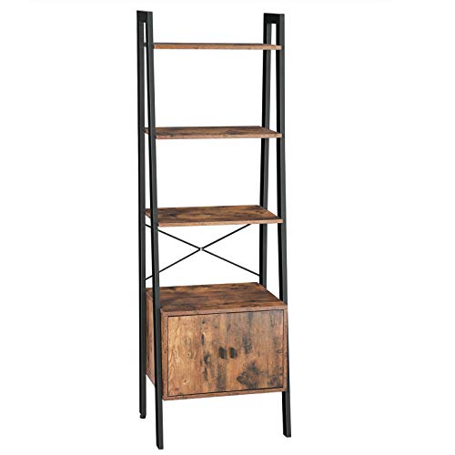 Standregal Industrie-Design, 4 Ablagen, 1 Schrank, 173x56x34cm