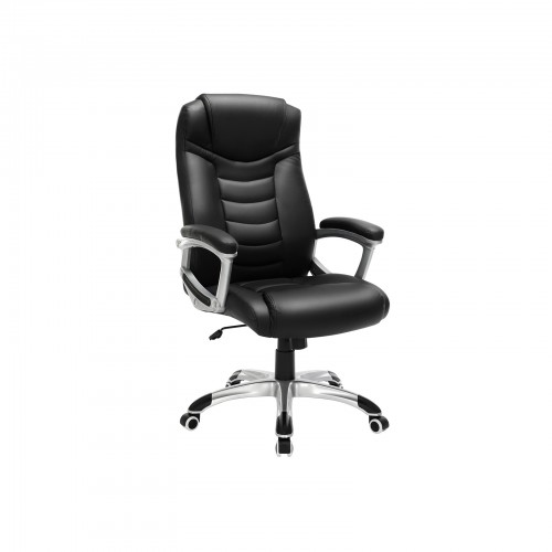 Chefsessel, Ergonomisch, Höhenverstellbar, Schwarz, 67-77x53x52cm