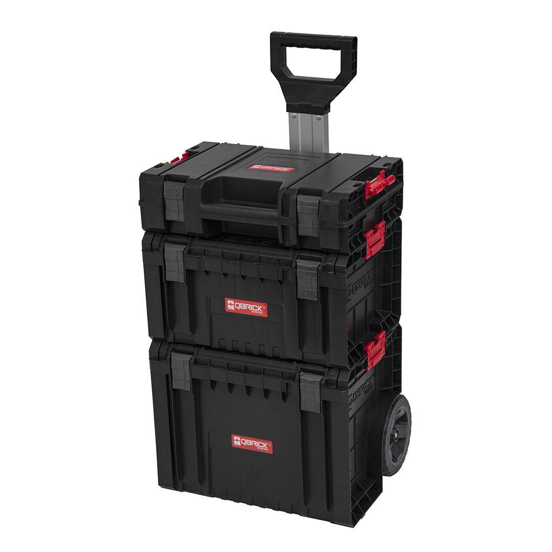 Mobiles Werkstatt-Set 7 Qbrick System PRO Trolley, Werkzeugbox und Werkzeugkoffer