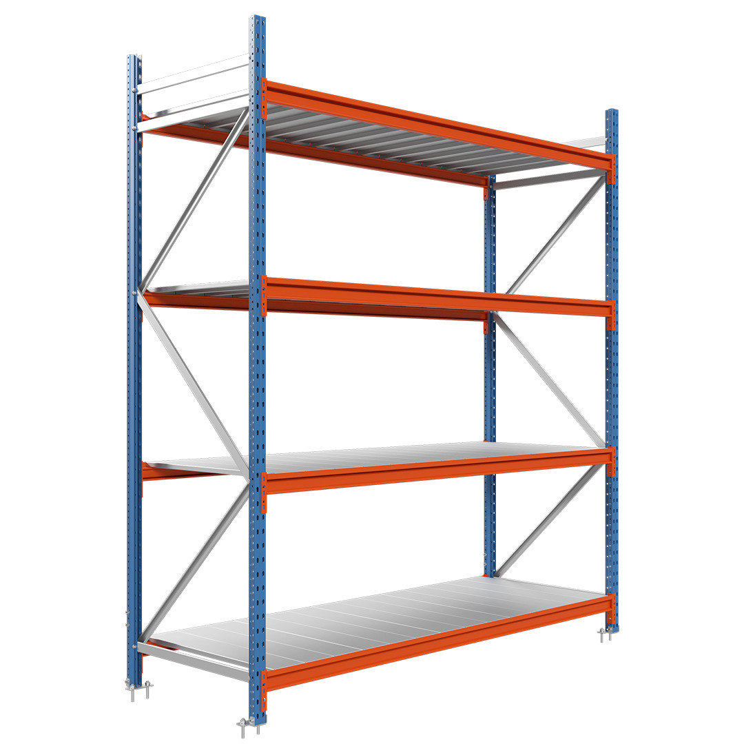 Weitspanregale LONGSPAN 250x185x100-4-Metal
