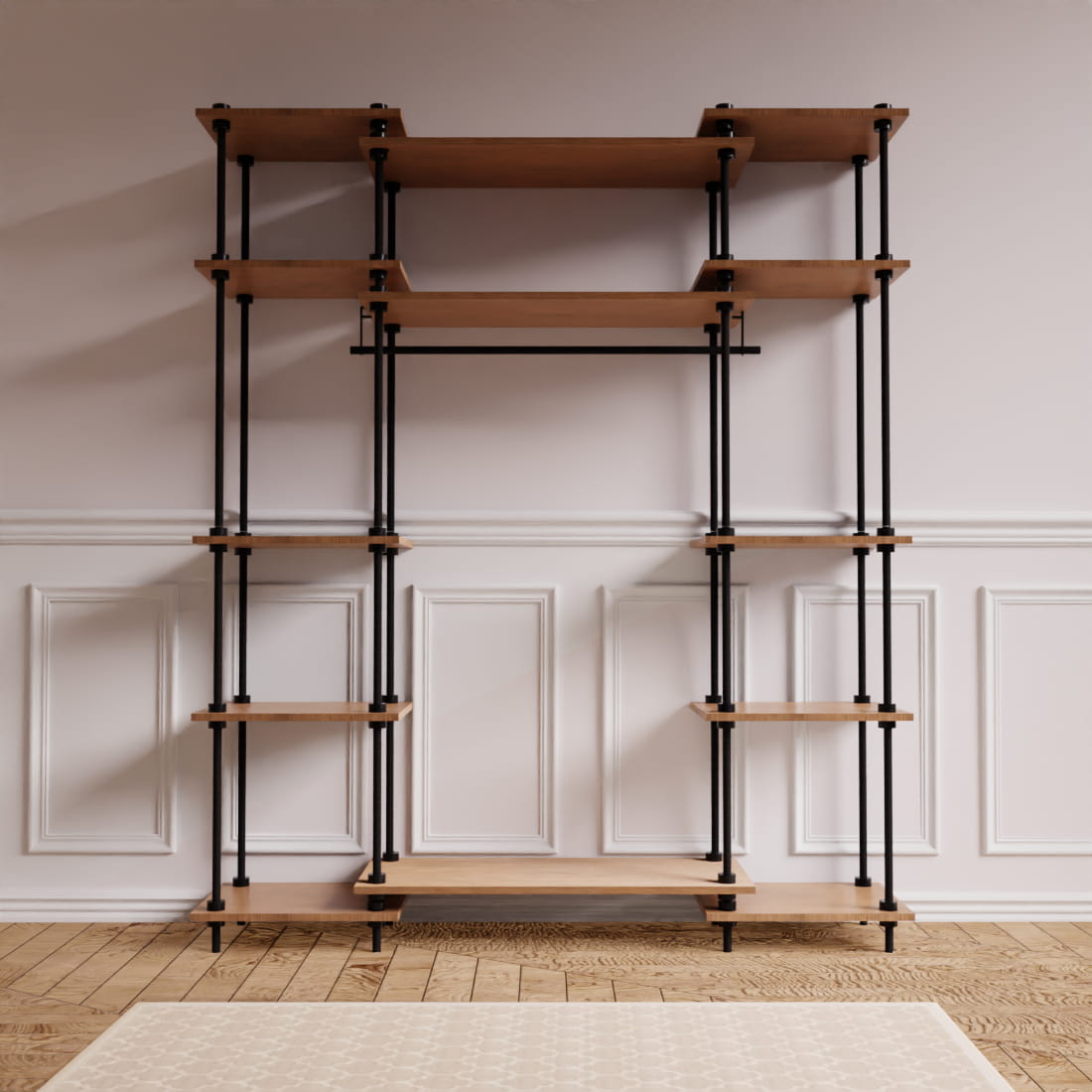 Regalsystem mit Kleiderschrank DECO, Höhe 185 cm