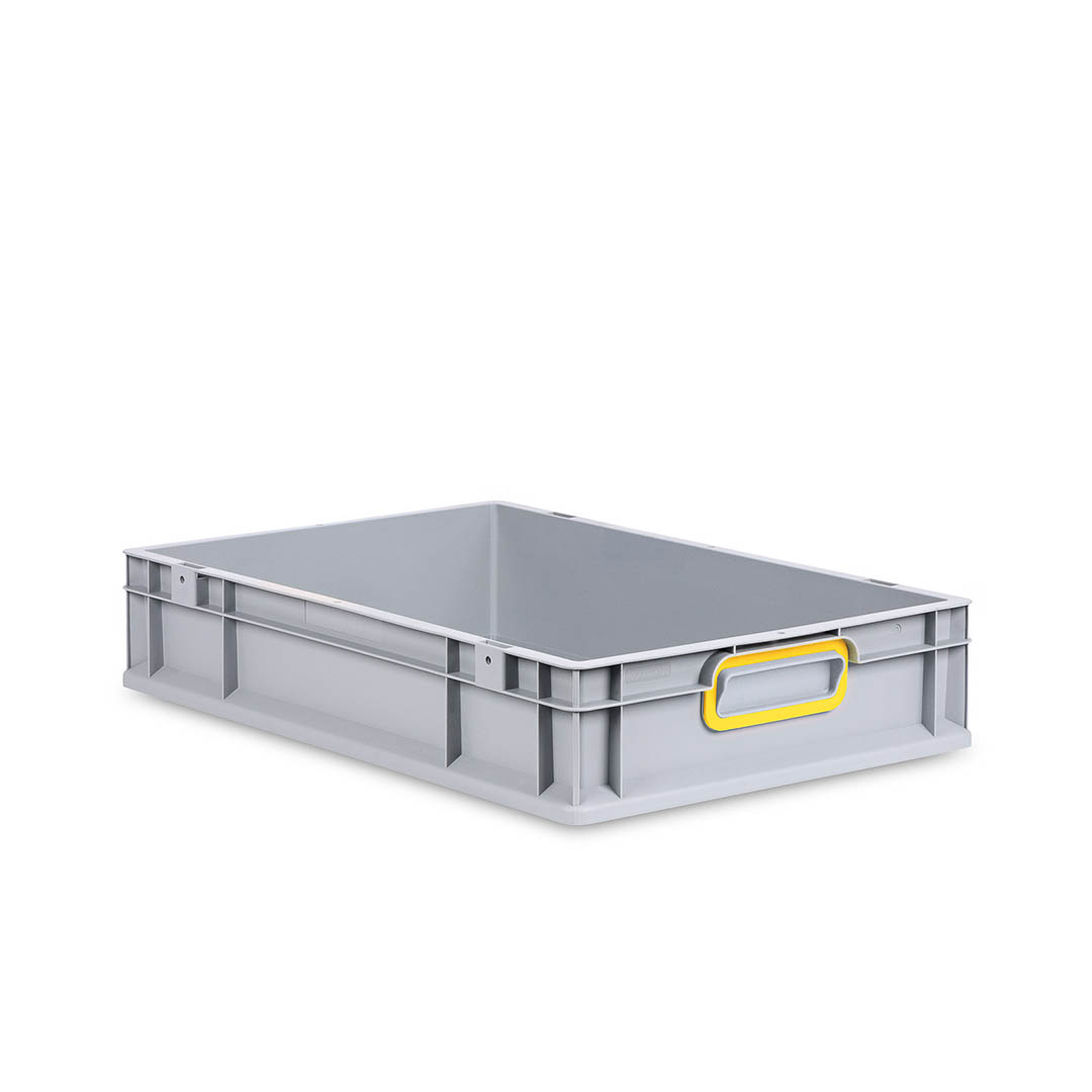 Eurobox NextGen 2.0 - Griffe geschlossen - Gelb - 600 x 400 x 120 mm