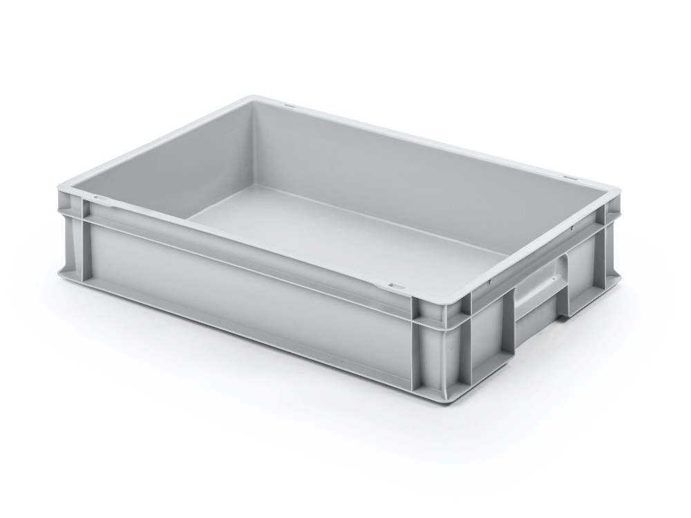 Eurobehälter UNISTA mit geschlossenen Griffen 64-120 - grau