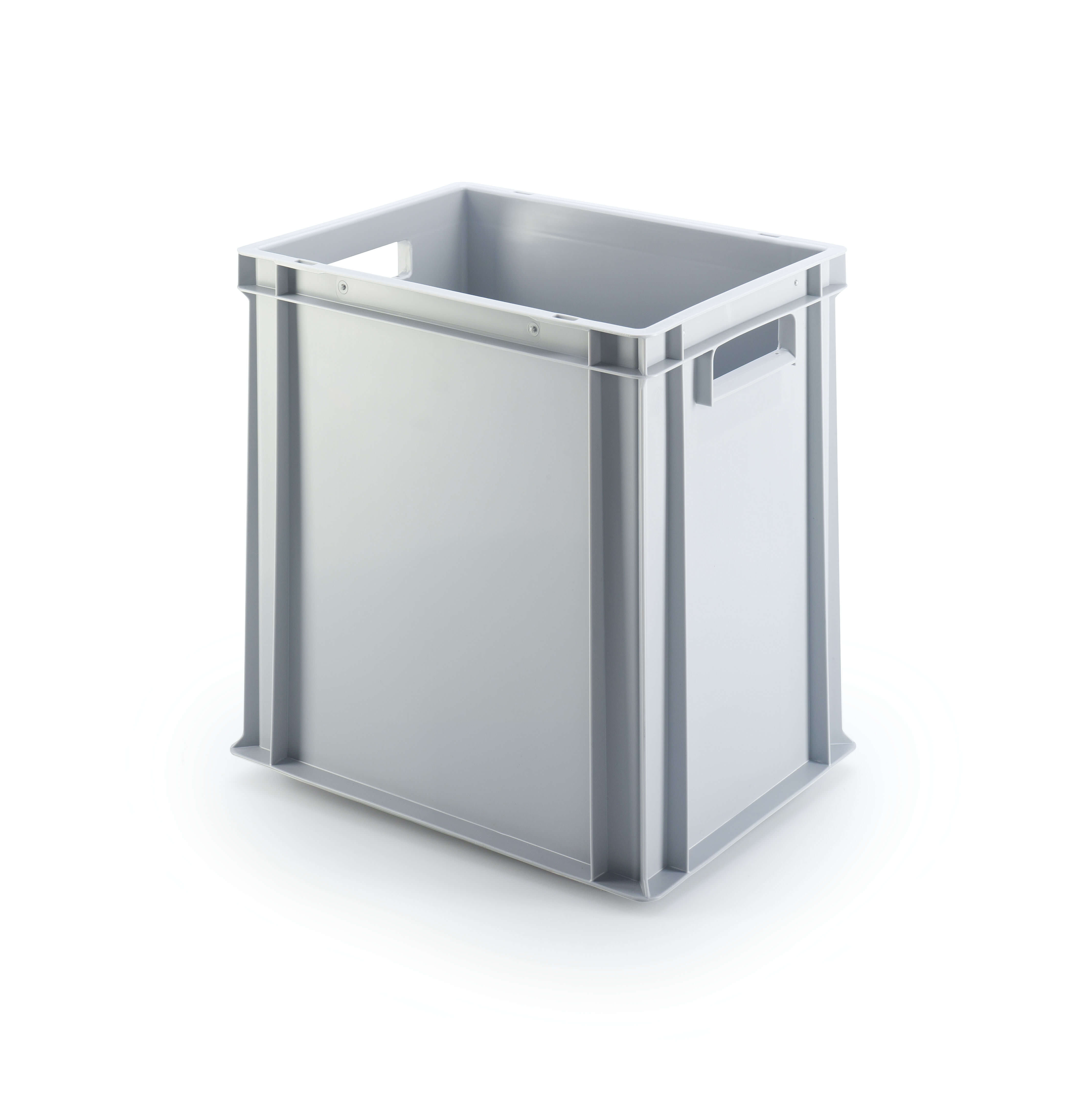 4er Set - UNISTA Eurobehälter mit offenen Griffen 43-400 - grau