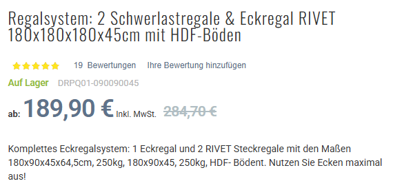 schwerlastregale